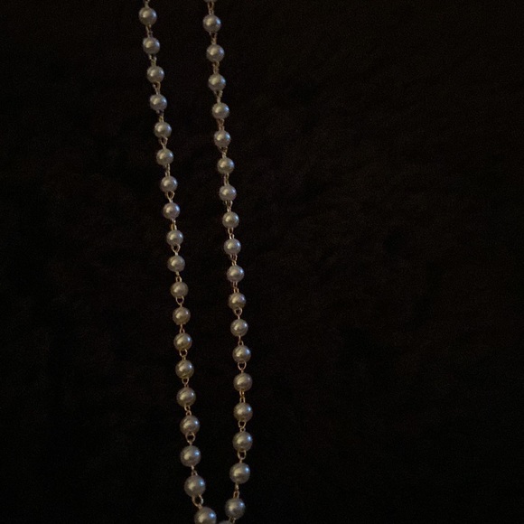 Pearl bead with gold plate choker necklace brand new never worn - Picture 3 of 3